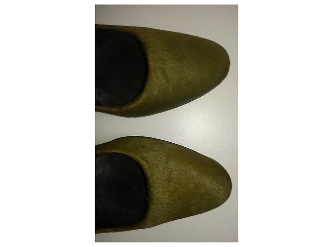 Zapatos de Tacón Vanessa Bruno Verde Oliva en Piel de Becerro - vista 5