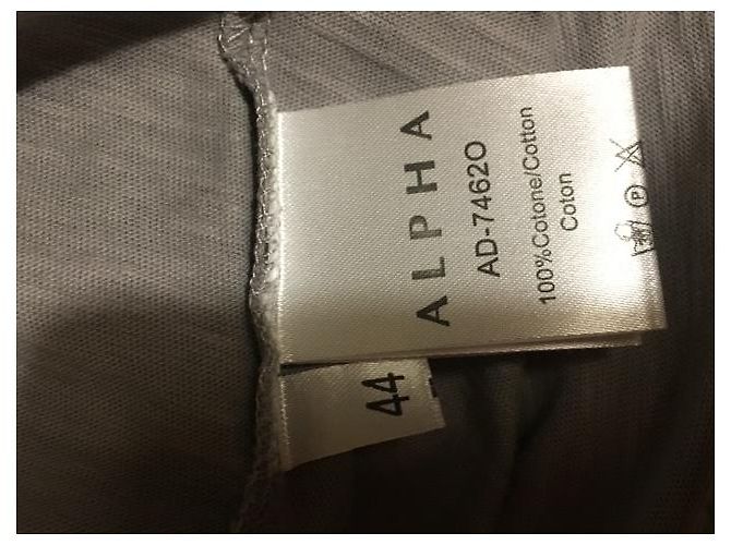Massimo Rebecchi Alpha Kleid Grau Baumwolle Größe 44 - Ansicht 5