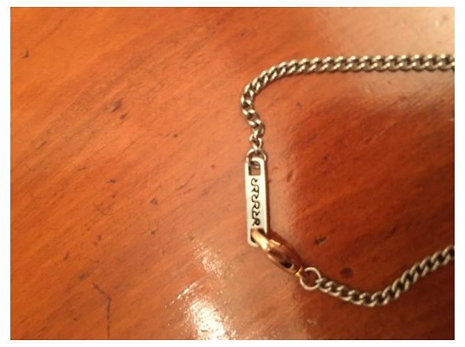 Collana Rebecca in acciaio con pendente a croce microstrass blu - vista 4