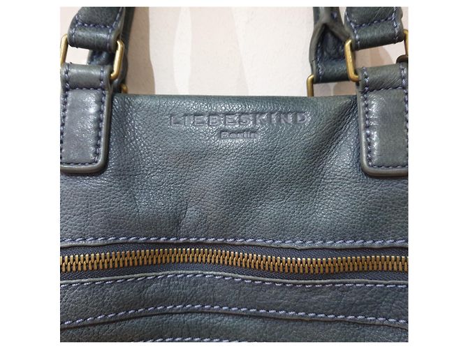 Liebeskind Berlin LIEBESKIN borsa cartella work Verde Grigio - vista 6