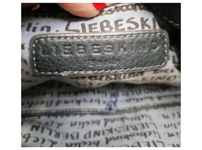 Liebeskind Berlin LIEBESKIN borsa cartella work Verde Grigio - vista 8