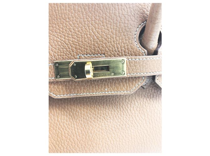 Birkin Hermès Handtaschen Hellbraun Karamell - Ansicht 11