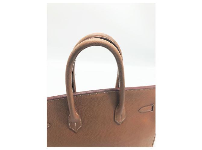 Birkin Hermès Handtaschen Hellbraun Karamell - Ansicht 14