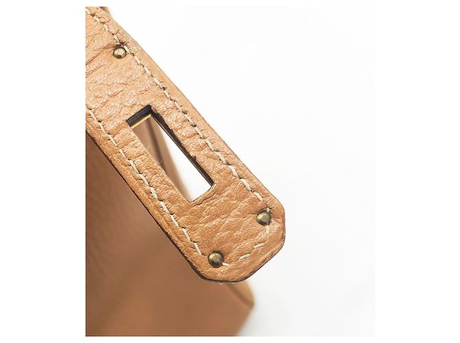 Birkin Hermès Handtaschen Hellbraun Karamell - Ansicht 17