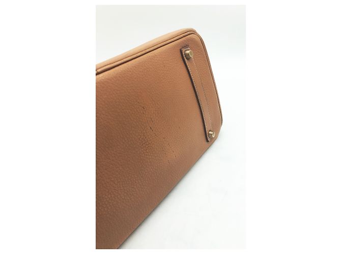 Birkin Hermès Handtaschen Hellbraun Karamell - Ansicht 5