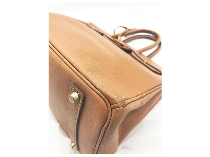 Birkin Hermès Handtaschen Hellbraun Karamell - Ansicht 9