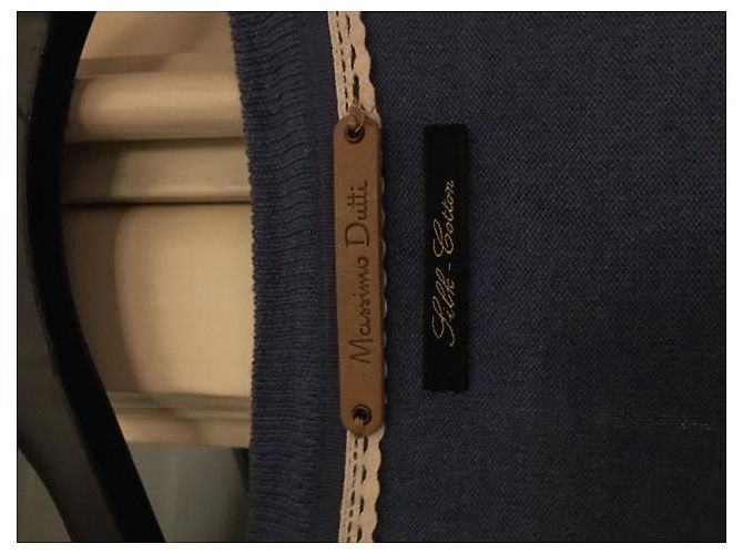 Cárdigan Massimo Dutti Azul Algodón Seda Talla L Turquesa - vista 3
