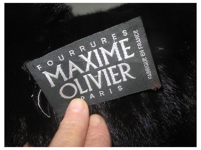 Autre Marque Maxime Olivier Fourreur Nerzmantel Schwarz - Ansicht 7