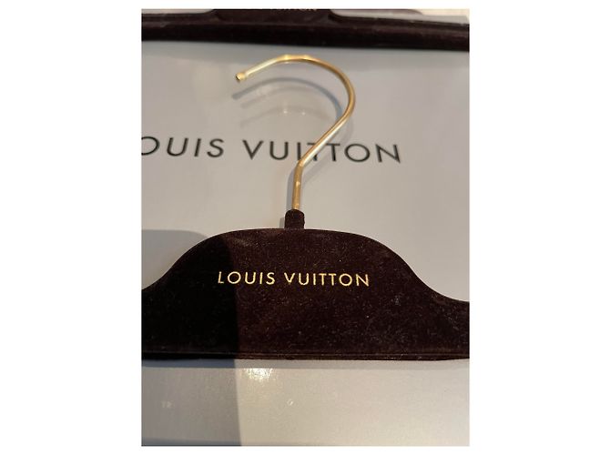Louis Vuitton 2 Perchas Faldas / Pantalones Negro Gold hardware - vista 4