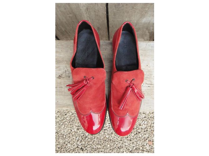 Mocassini Heschung p 38 Rosso - vista 8