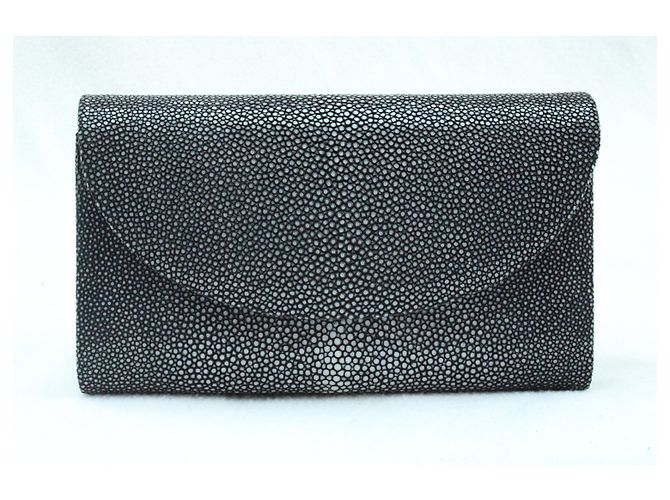 Autre Marque Pochette in pastinaca nera - vista 2