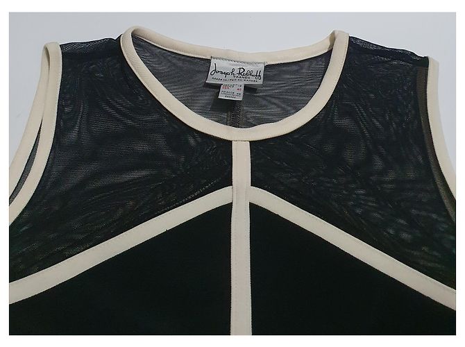 Canotta nera Joseph Ribkoff Nero Bianco - vista 2