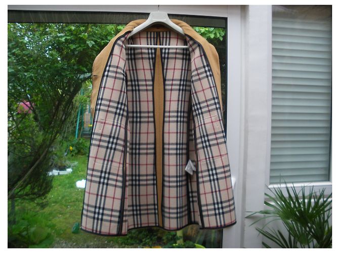 Abrigo de lana marrón Burberry Castaño - vista 2