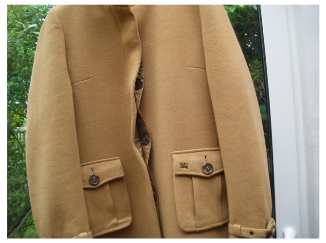 Abrigo de lana marrón Burberry Castaño - vista 5