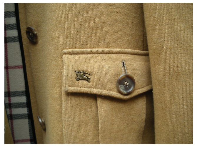 Abrigo de lana marrón Burberry Castaño - vista 6
