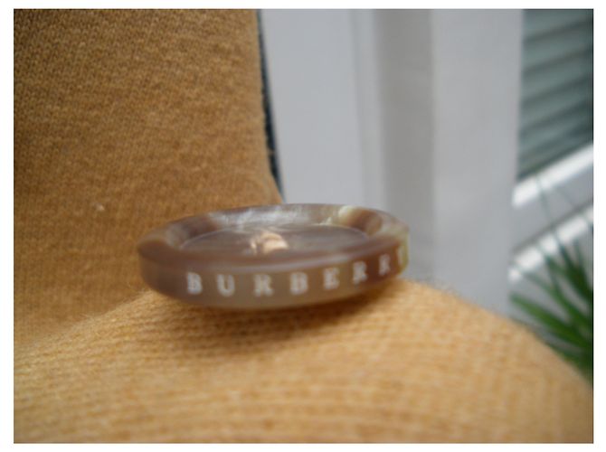Abrigo de lana marrón Burberry Castaño - vista 7