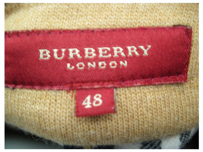 Abrigo de lana marrón Burberry Castaño - vista 8