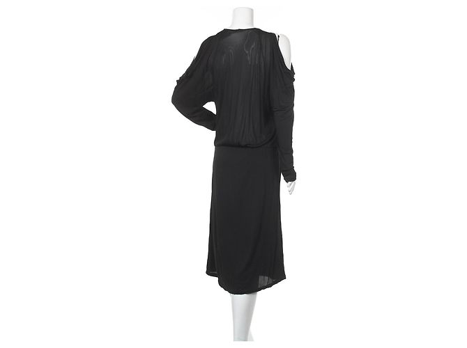 Filippa K Kleid Schwarz Viscose Polyamid Größe L - Ansicht 2