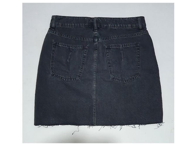 Falda Iro Emiel de algodón gris Talla 40 - vista 2