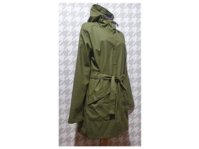 Autre Marque Casaco impermeável Helly Hansen verde de poliuretano Tamanho L - vista 3
