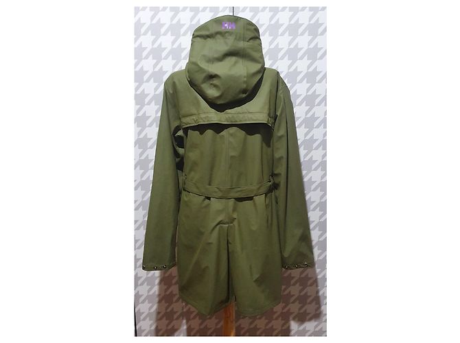 Autre Marque Casaco impermeável Helly Hansen verde de poliuretano Tamanho L - vista 4