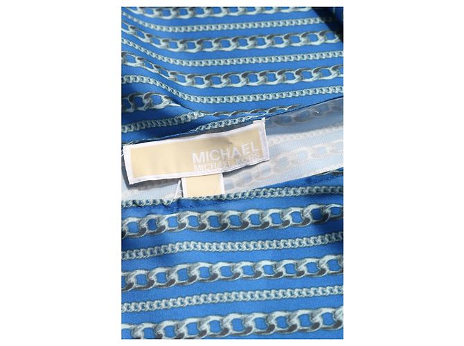 Michael Kors Bluse Blau Polyester Größe L - Ansicht 3