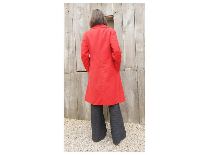 Casaco vintage Max Mara dos anos sessenta, novo estado Vermelho - vista 4