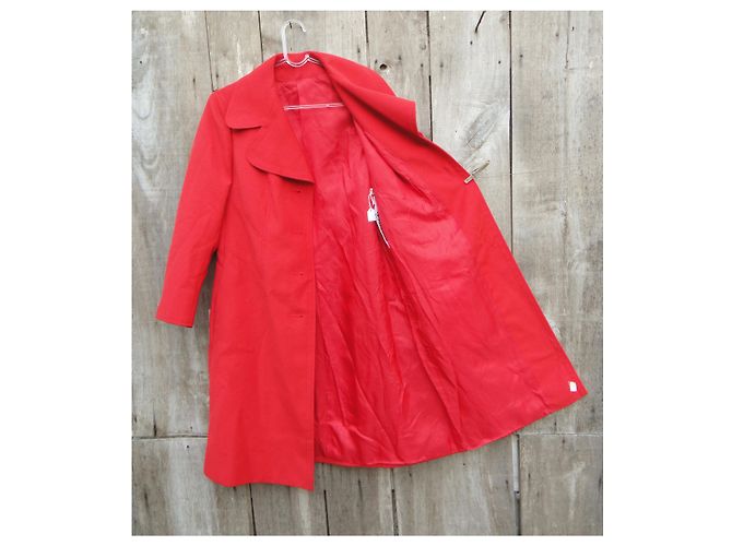 Casaco vintage Max Mara dos anos sessenta, novo estado Vermelho - vista 6