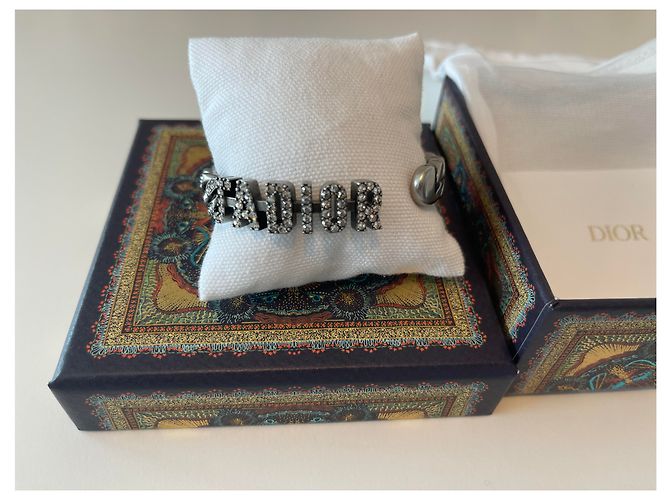 Bracciale Dior J'adior in Metallo con Cristalli Bianchi Silver hardware - vista 2