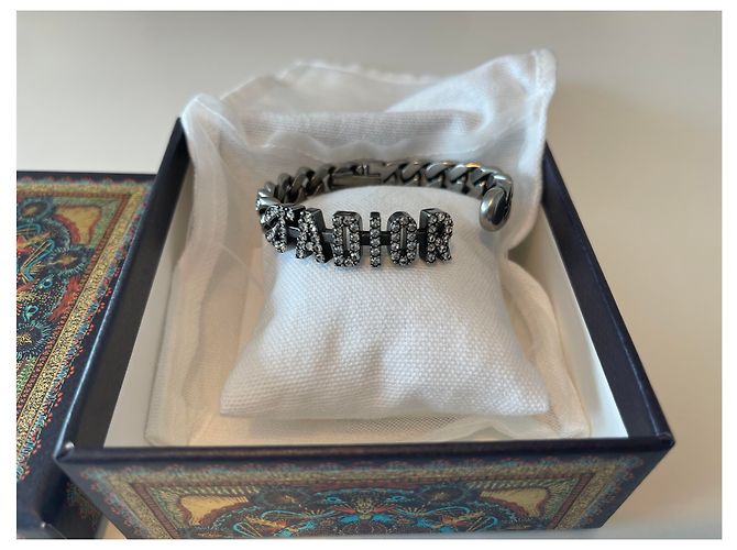 Bracciale Dior J'adior in Metallo con Cristalli Bianchi Silver hardware - vista 3