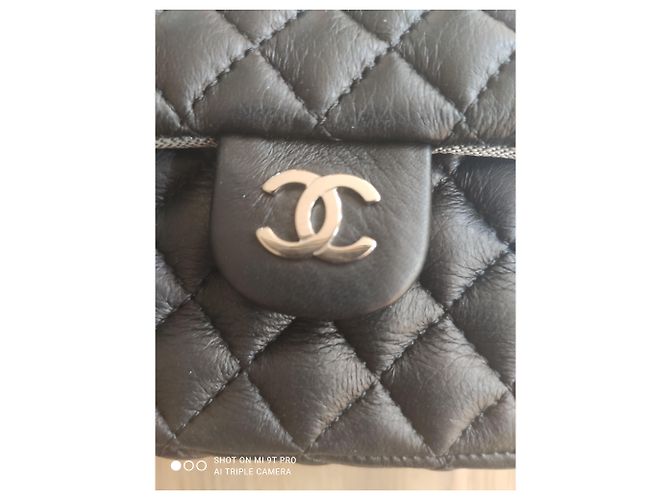 Trendy CC Borsa a banana Chanel Uniform Nero Argento - vista 2