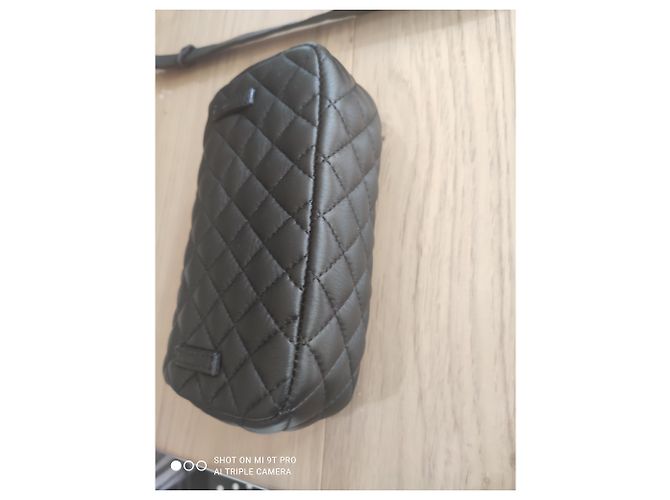 Trendy CC Borsa a banana Chanel Uniform Nero Argento - vista 8