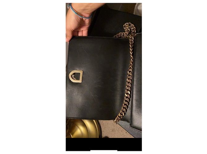 Borsa a mano Dior Diorama in pelle nera Nero - vista 10