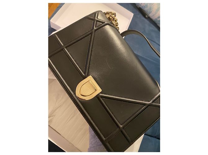 Borsa a mano Dior Diorama in pelle nera Nero - vista 5