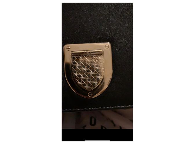 Borsa a mano Dior Diorama in pelle nera Nero - vista 9
