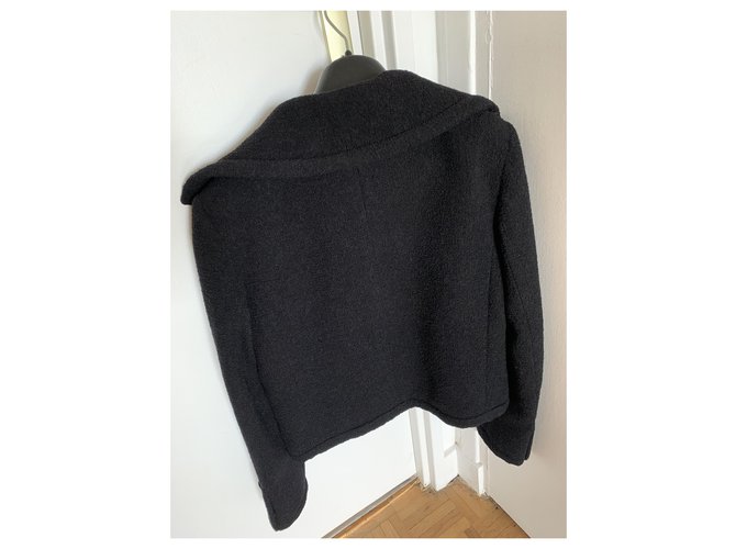 Cambon Chanel Uniform Tweedjacke Marineblau - Ansicht 2
