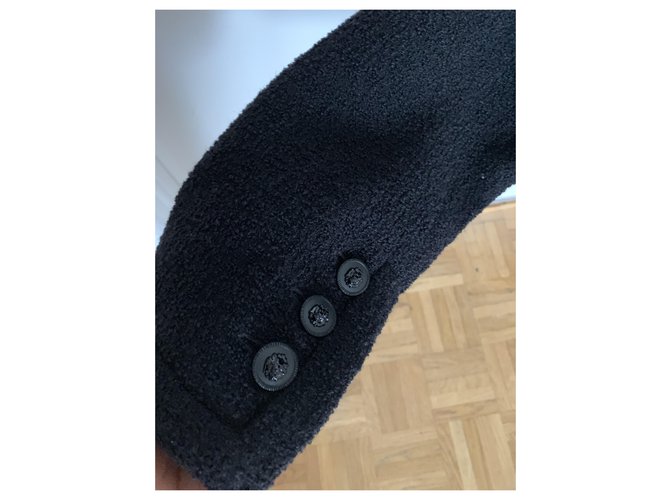 Cambon Chanel Uniform Tweedjacke Marineblau - Ansicht 5