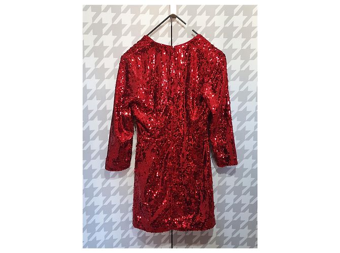 & Other Stories Paillettenkleid Rot - Ansicht 3