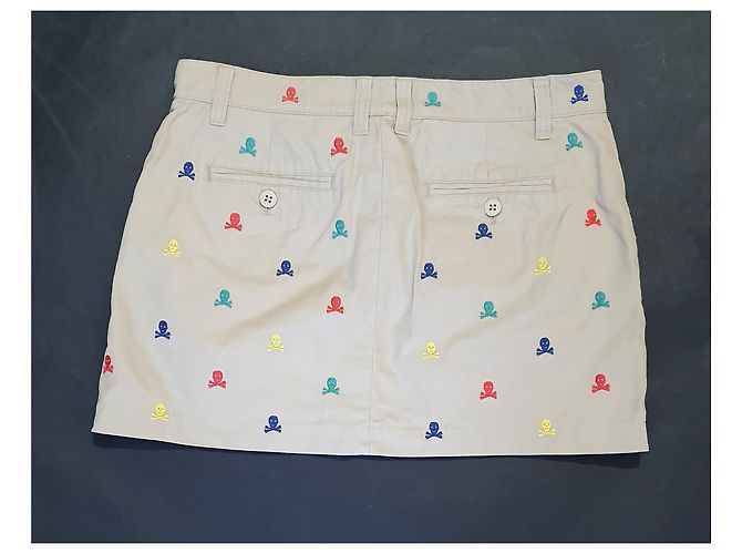 Minifalda Rugby Ralph Lauren Beige de Algodón Multicolor - vista 2