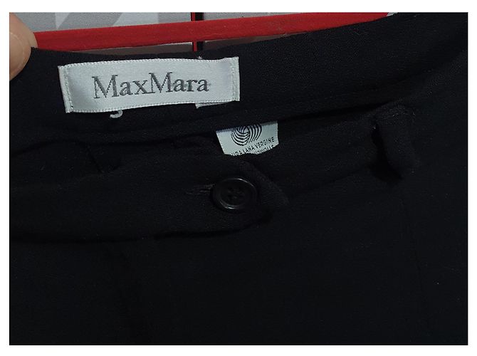 Calça preta Max Mara de lã Preto - vista 2
