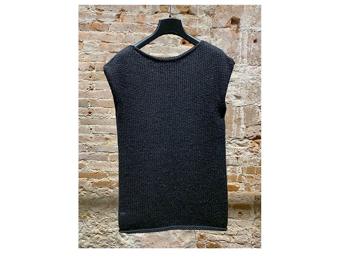 Prada Wollpullover dunkelgrau Anthrazitgrau - Ansicht 2