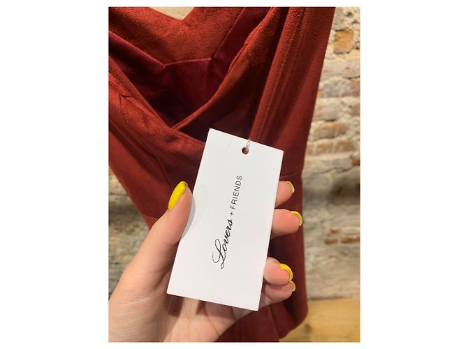 Autre Marque Mini abito Lovers+Friends Rosso Corallo - vista 3