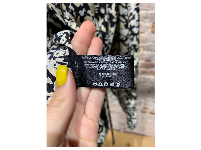 Completo Gonna e Camicia a Maniche Lunghe Proenza Schouler Seta Nero Giallo - vista 8