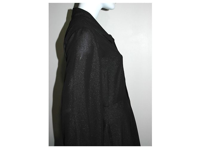 Autre Marque Vestido asimétrico negro metalizado Osman Perfect Five Metálico - vista 5