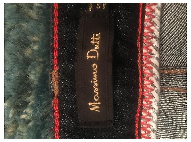 Vaqueros rectos Massimo Dutti azul oscuro denim Talla 33 - vista 3