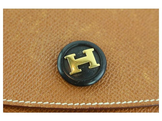 Busta Hermès Pochette Rio 7Hz1128 Pochette in pelle marrone - vista 5