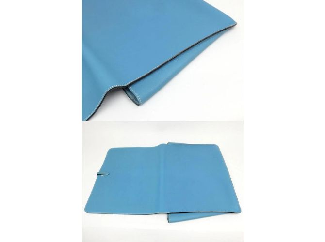 Hermès Jean Togo Portadocumenti Extra Large Portadocumenti Dogon Pochette in pelle blu - vista 8