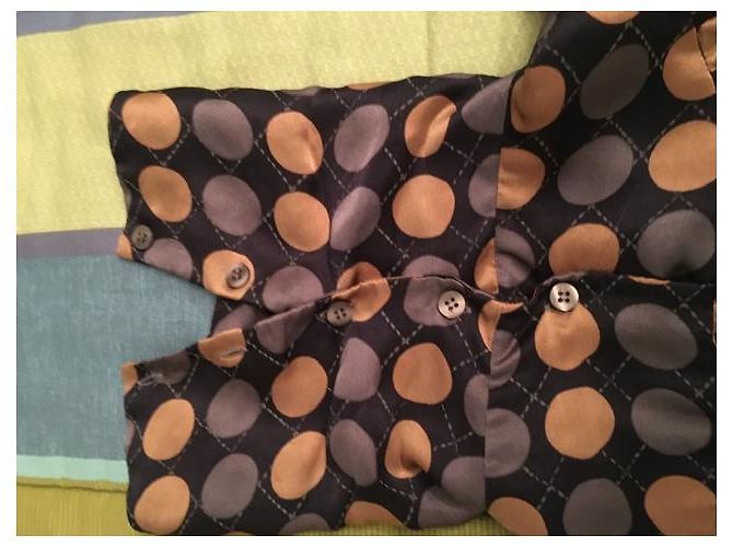 Autre Marque Vestido Manila Grace de seda com bolinhas Multicor - vista 4