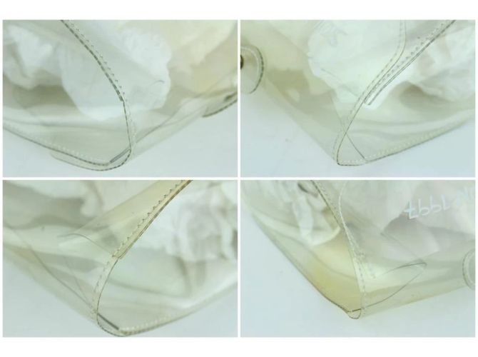 Bolso tote de vinilo blanco Hermès Kelly Translucent Souvenir de edición limitada - vista 11