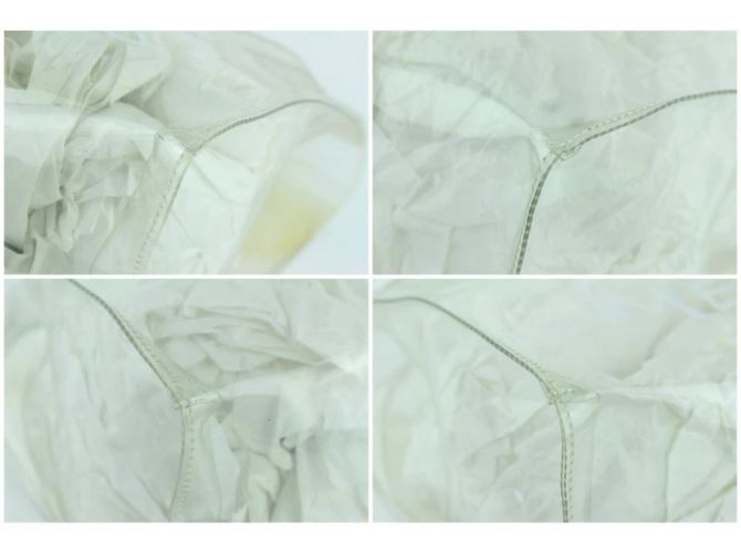 Bolso tote de vinilo blanco Hermès Kelly Translucent Souvenir de edición limitada - vista 7